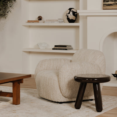 Joy Accent Table Dark Brown Lacquer by Moe's Home