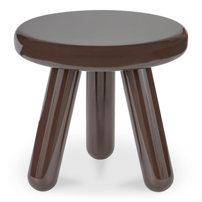 Joy Accent Table Dark Brown Lacquer | Brown