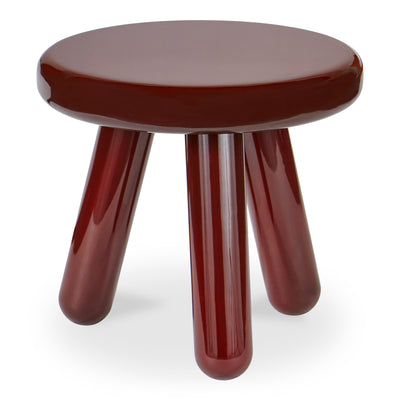 Joy Accent Table Deep Red Lacquer by Moe's Home