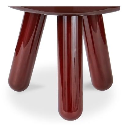 Joy Accent Table Deep Red Lacquer