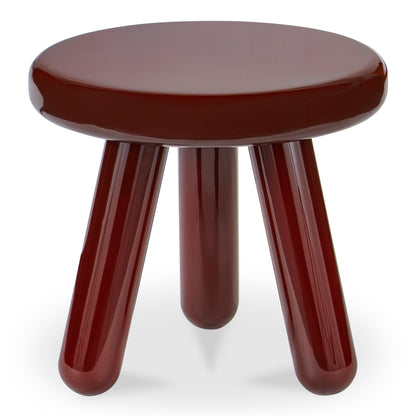 Joy Accent Table Deep Red Lacquer | Red