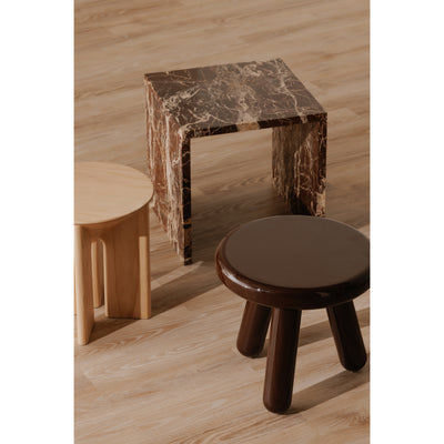 Joy Accent Table Deep Red Lacquer by Moe's Home