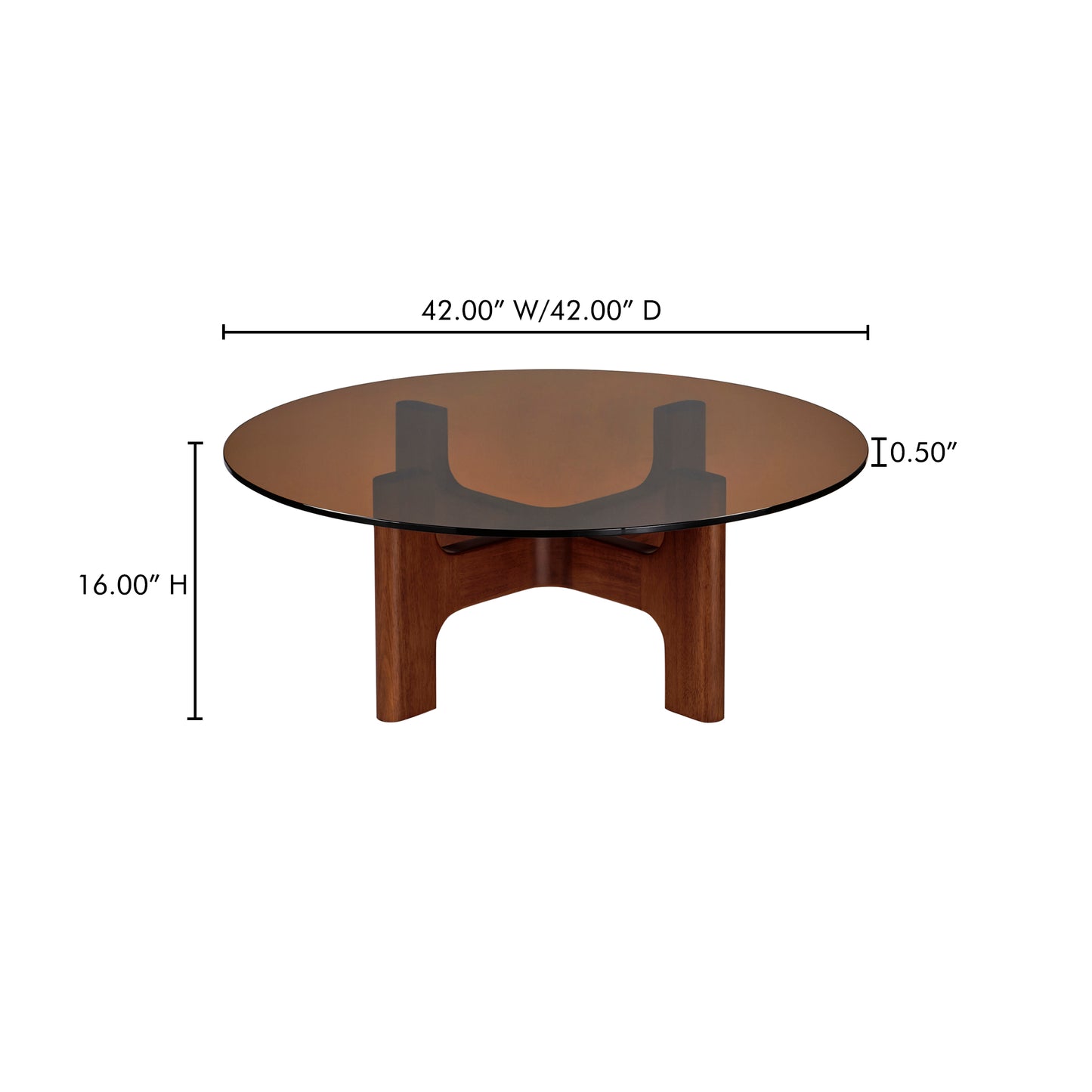 Luke Coffee Table Amber by Moe's Home