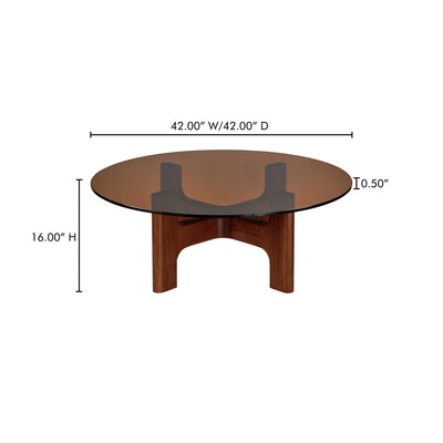 Luke Coffee Table Amber by Moe's Home