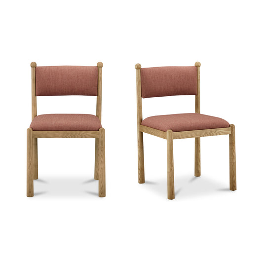 Villetta Dining Chair Deep Pink - Set Of Two by Moe's Home