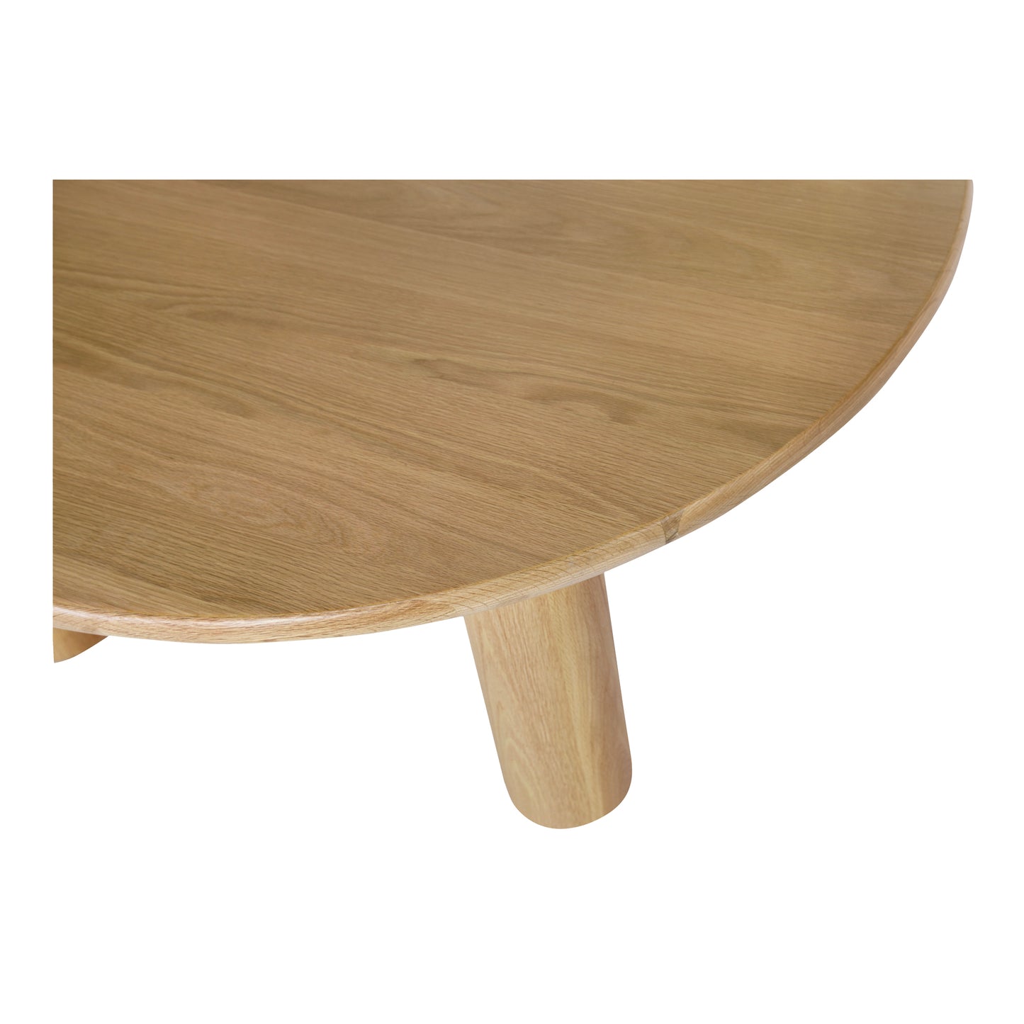 Milo Round Dining Table Oak by Moe's Home