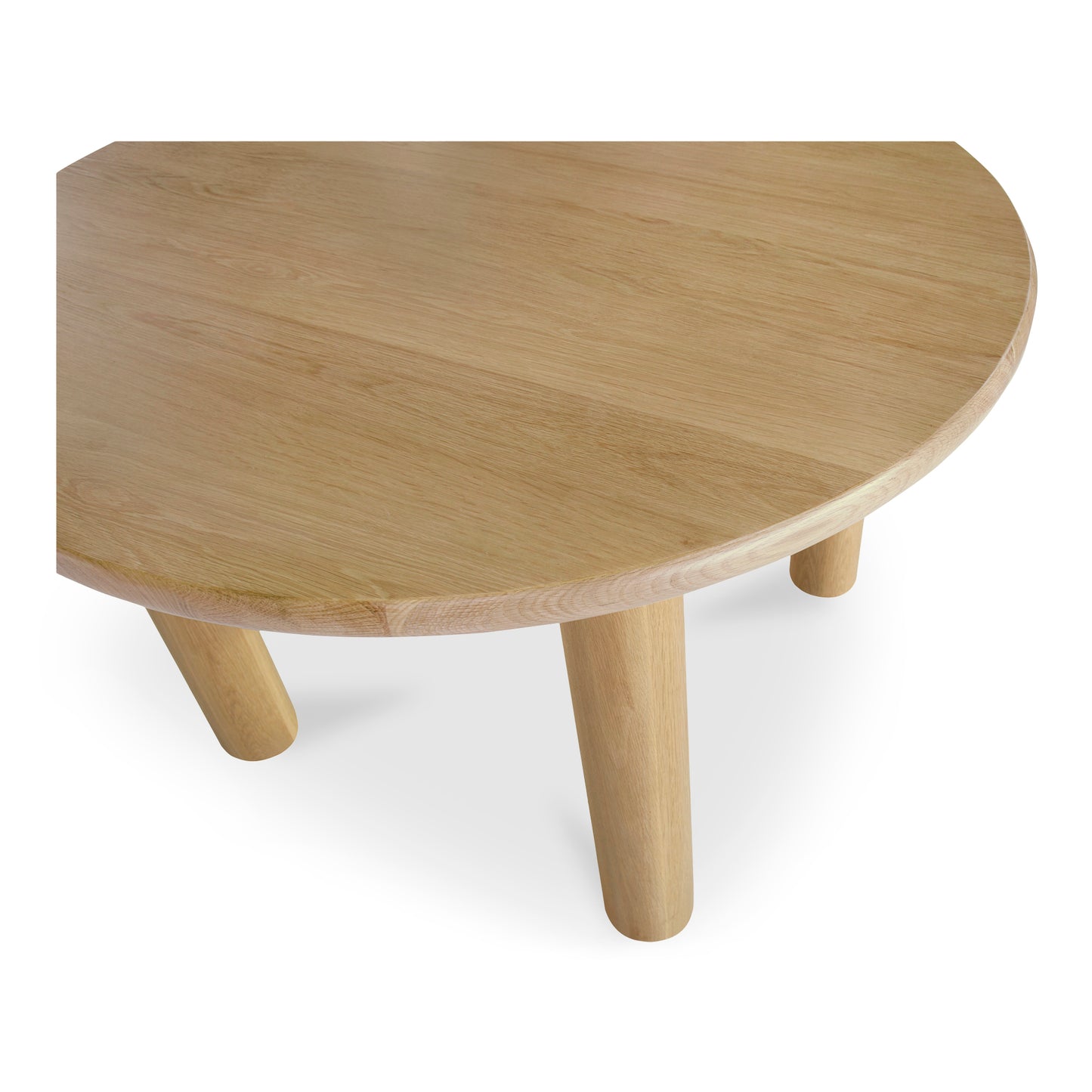 Milo Round Dining Table Oak by Moe's Home