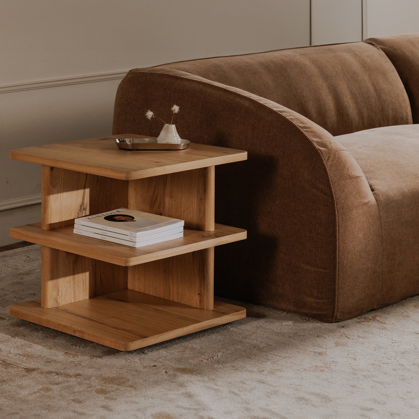 Casey Side Table Rustic by Moe's Home