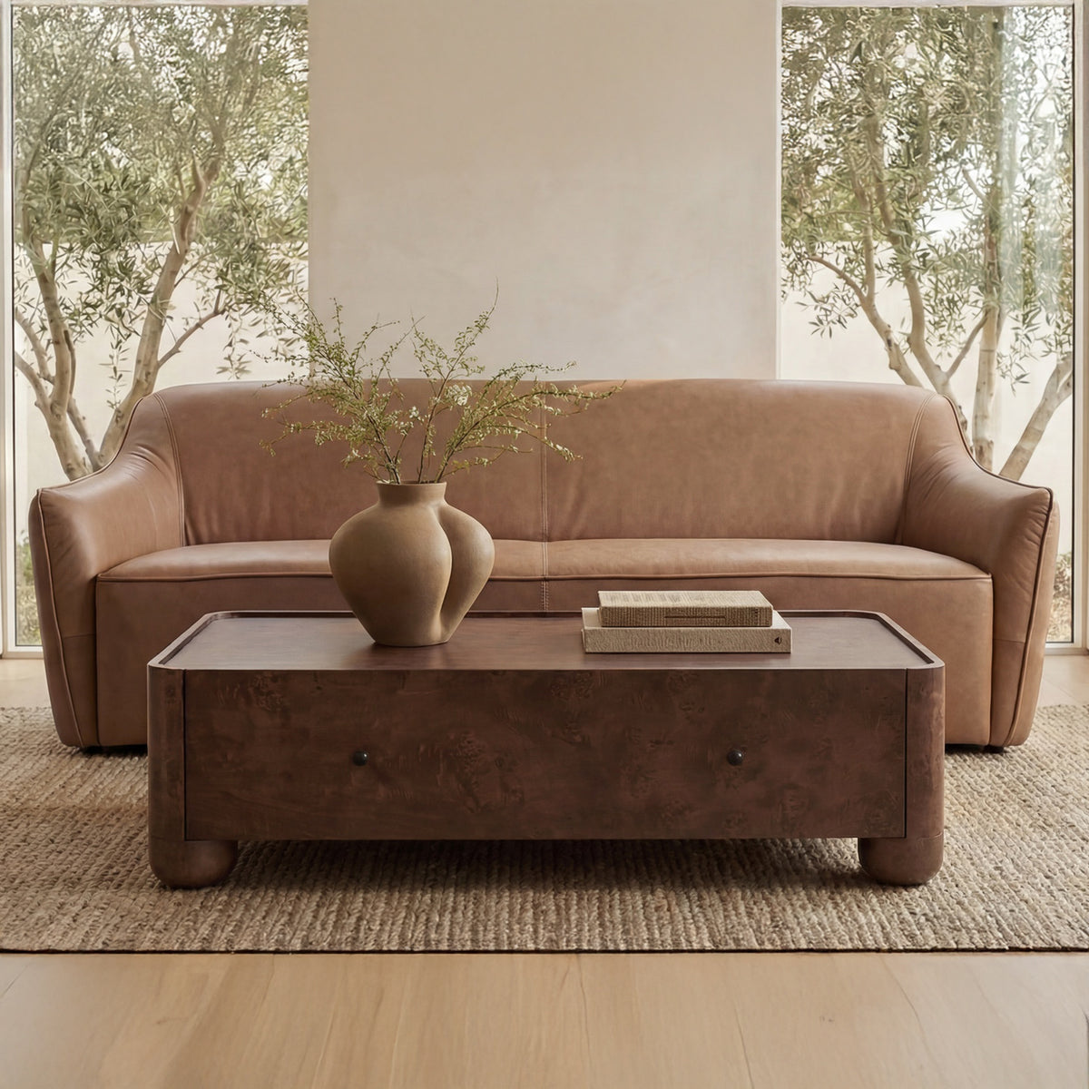 Gibson Coffee Table Burl by Moe's Home