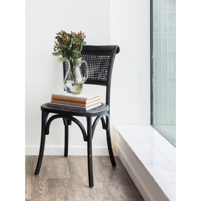 Churchill Dining Chair Antique Black - Set Of Two by Moe's Home