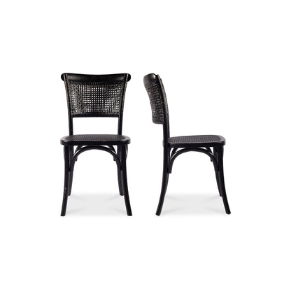 Churchill Dining Chair Antique Black - Set Of Two | Black