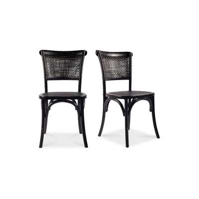 Churchill Dining Chair Antique Black - Set Of Two by Moe's Home