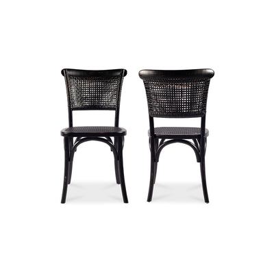 Churchill Dining Chair Antique Black - Set Of Two by Moe's Home