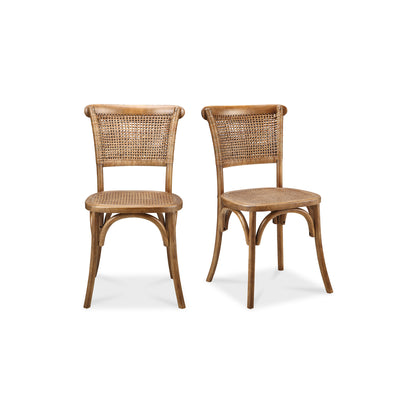 Churchill Dining Chair Light Brown   Set Of Two | Brown