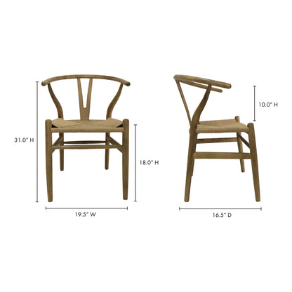 Ventana Dining Chair Natural - Set Of Two