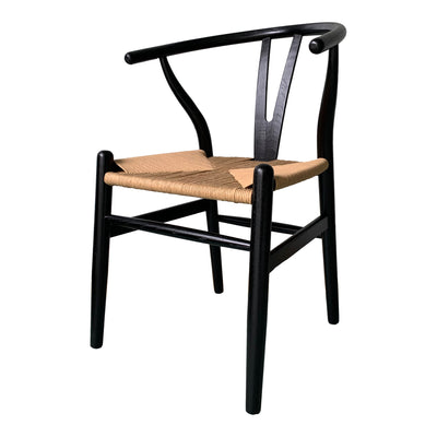Ventana Dining Chair Black And Natural - Set Of Two by Moe's Home