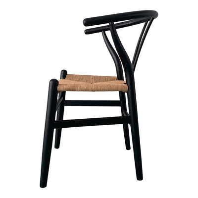 Ventana Dining Chair Black And Natural - Set Of Two by Moe's Home