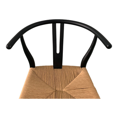 Ventana Dining Chair Black And Natural - Set Of Two by Moe's Home