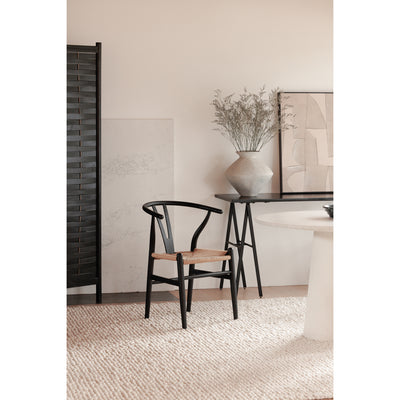 Ventana Dining Chair Black And Natural - Set Of Two by Moe's Home