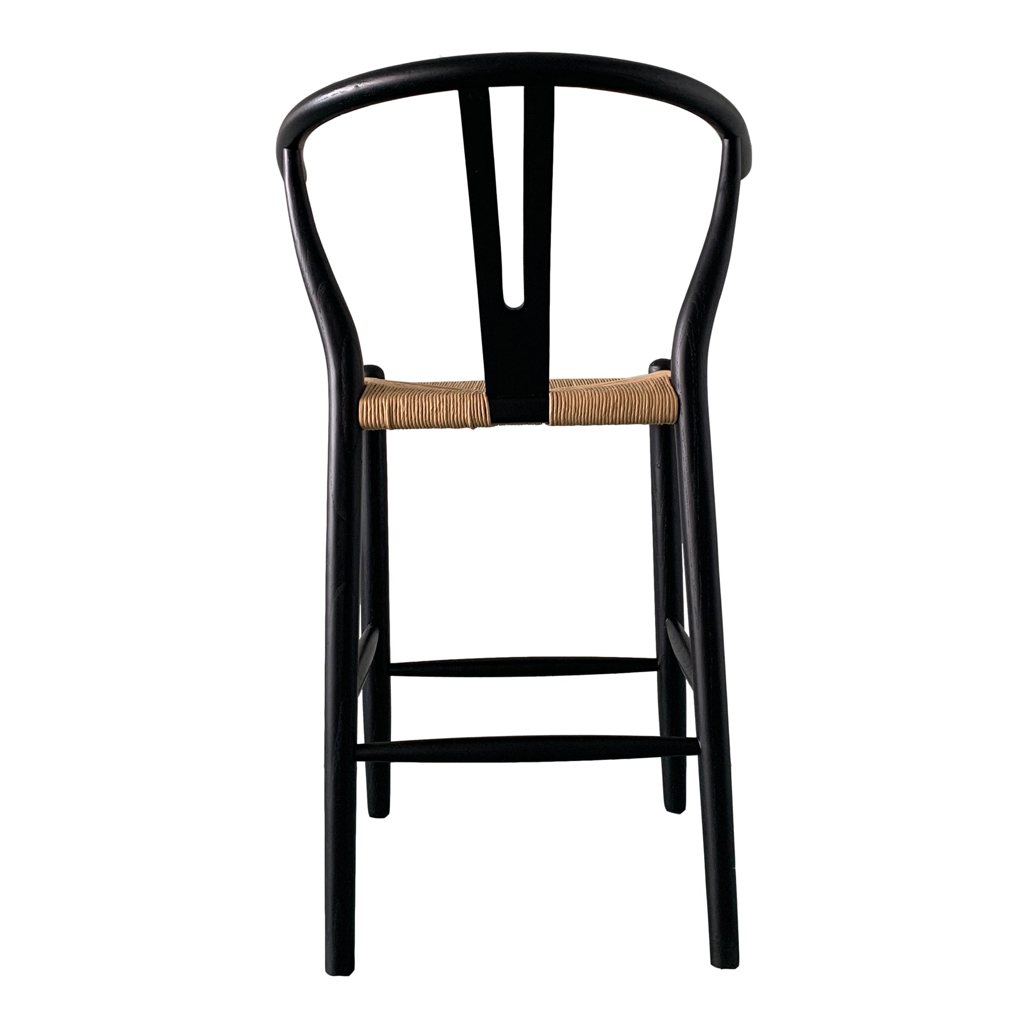 Ventana Counter Stool Black and Natural