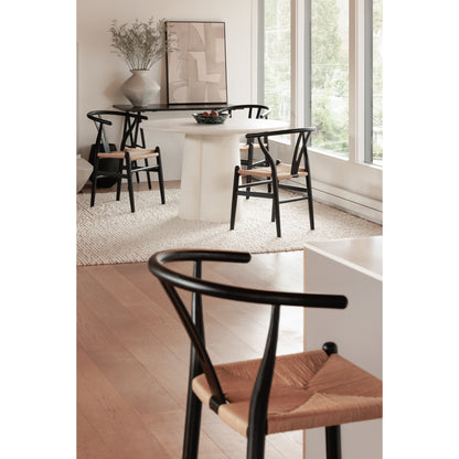 Ventana Counter Stool Black and Natural