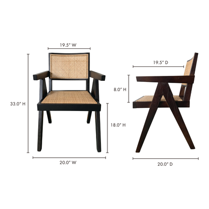 Takashi Chair Dark Brown - Set Of Two