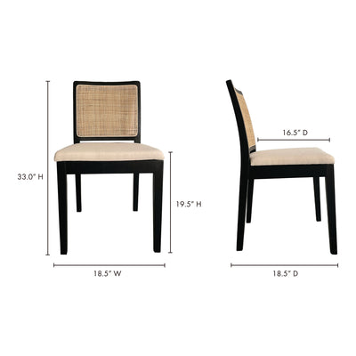 Orville Dining Chair Black - Set Of Two by Moe's Home