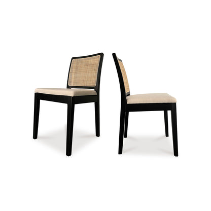 Orville Dining Chair Black   Set Of Two | Black