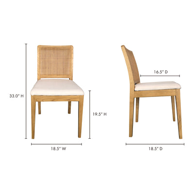 Orville Dining Chair Natural - Set Of Two by Moe's Home