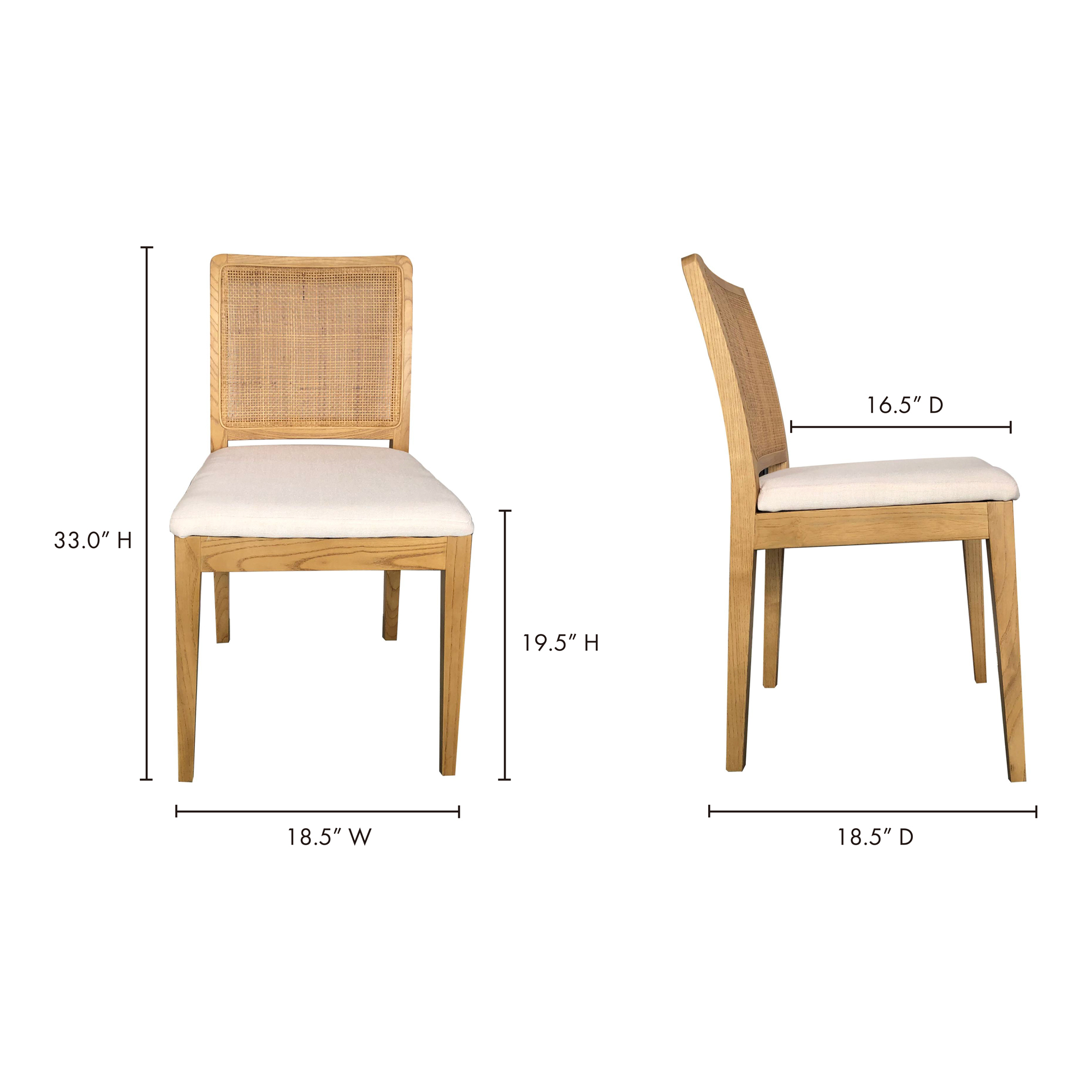 Orville Dining Chair Natural - Set Of Two