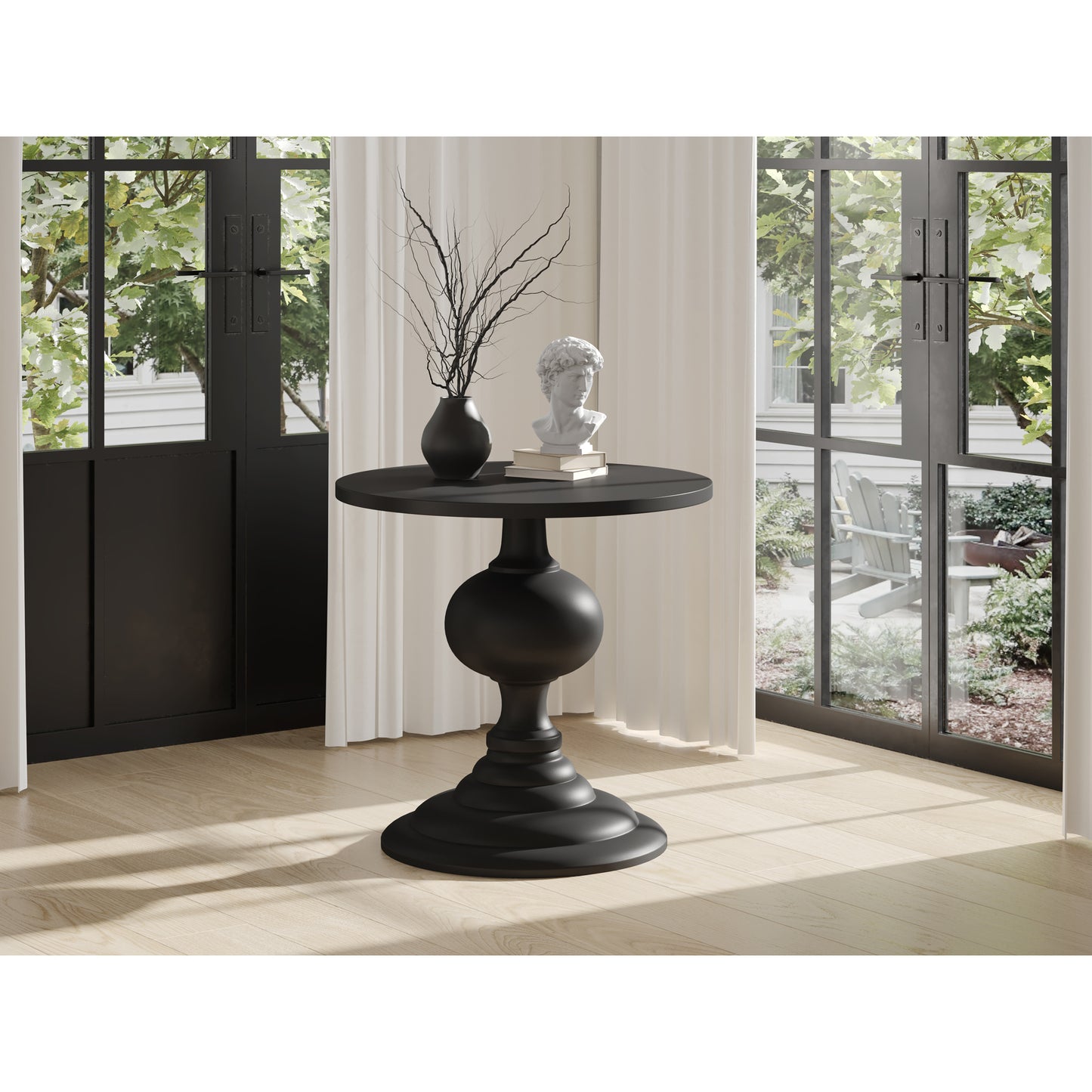 Lexie Dining Table Black by Moe's Home