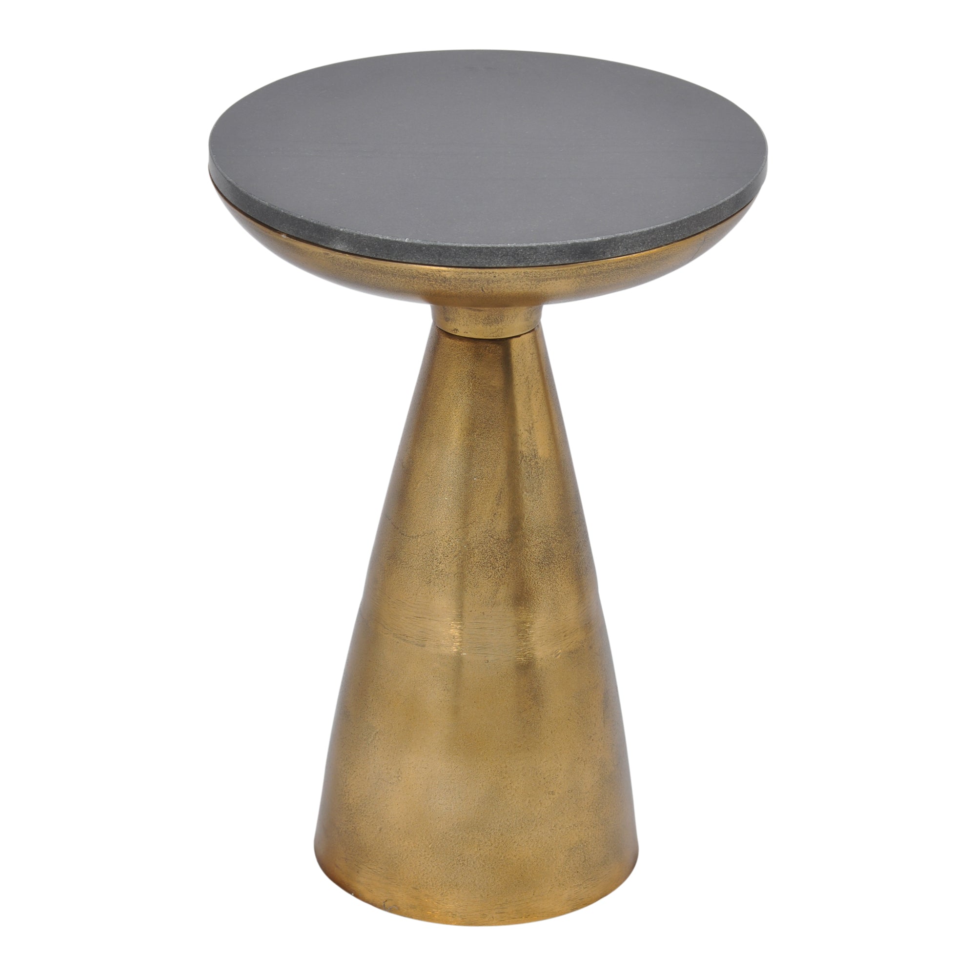 Font Side Table Brass | Yellow