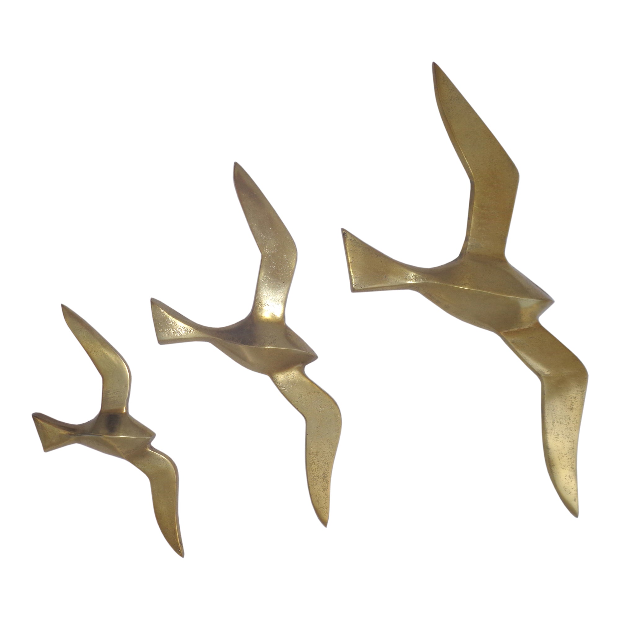 Marley Birds Wall Art Gold Set Of 3 | Gold