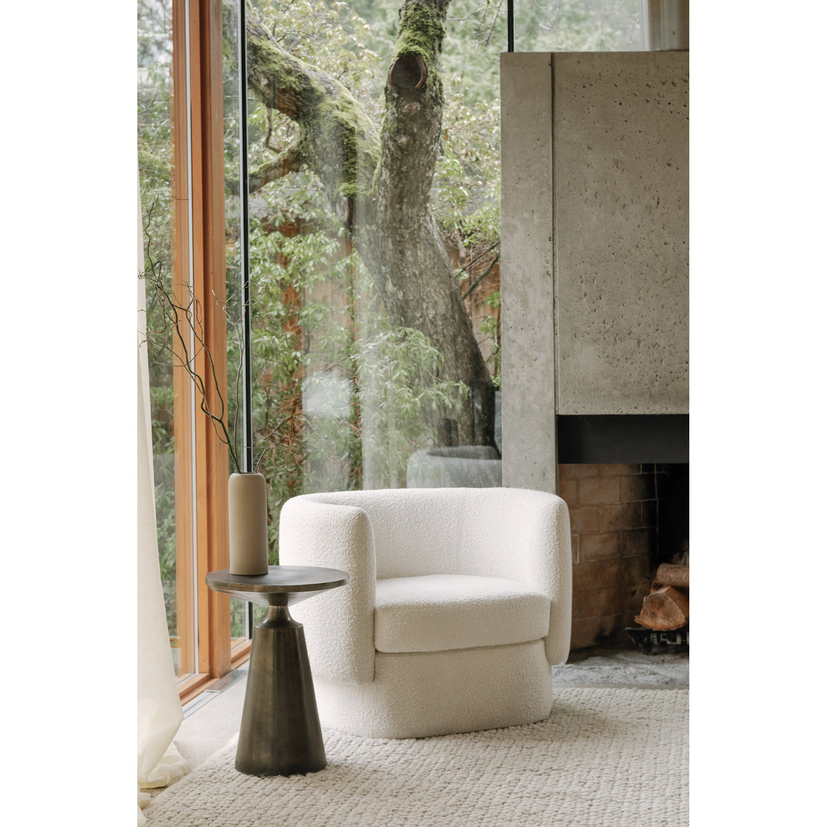 Sonja Accent Table Charcoal Grey by Moe's Home