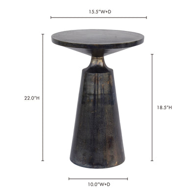 Sonja Accent Table Charcoal Grey by Moe's Home