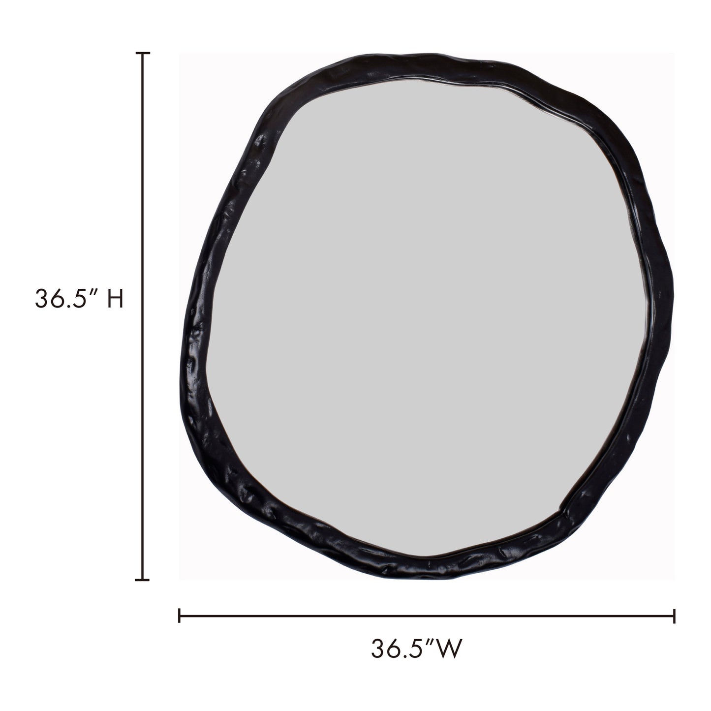Foundry Large Mirror Black by Moe's Home