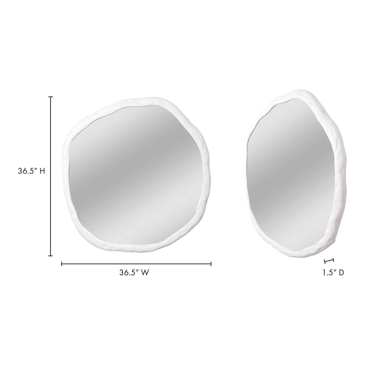 Foundry Large Mirror White by Moe's Home