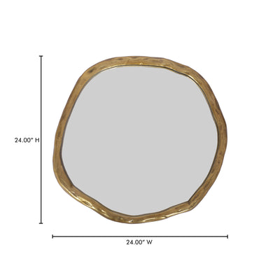Foundry Small Mirror Gold by Moe's Home