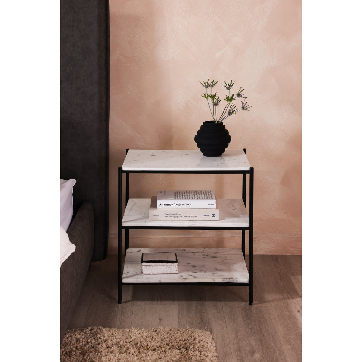 Trine Nightstand White by Moe's Home