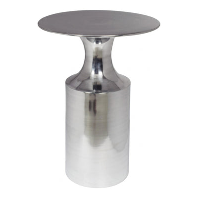 Rassa Accent Table Polished Silver by Moe's Home