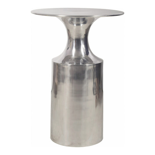 Rassa Accent Table Polished Silver | Silver