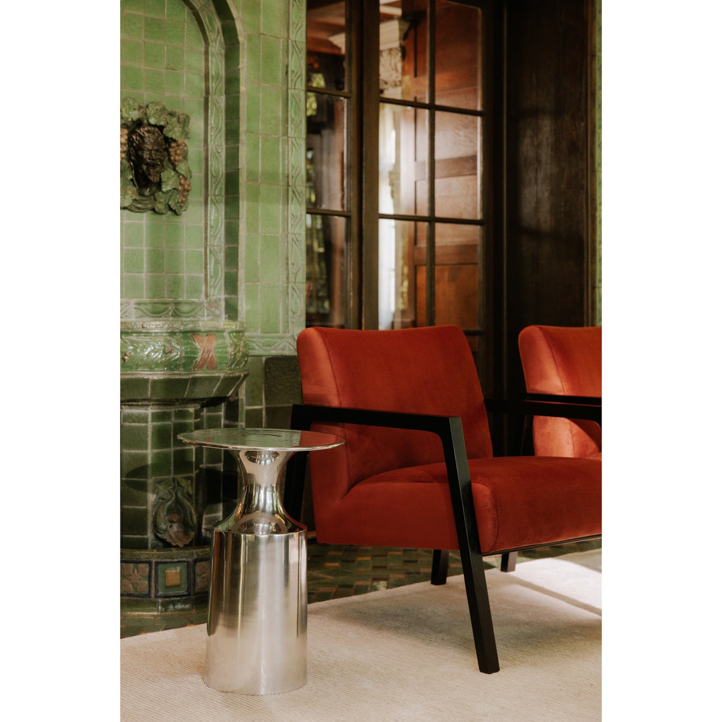 Rassa Accent Table Silver by Moe's Home