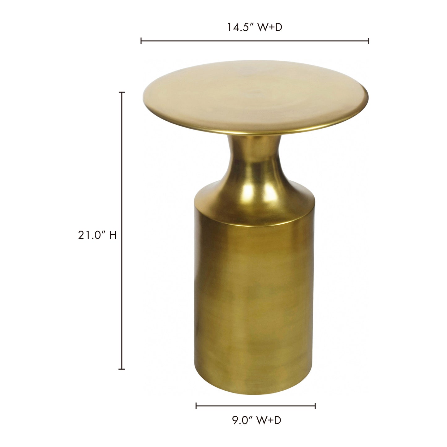 Rassa Accent Table Zinc by Moe's Home