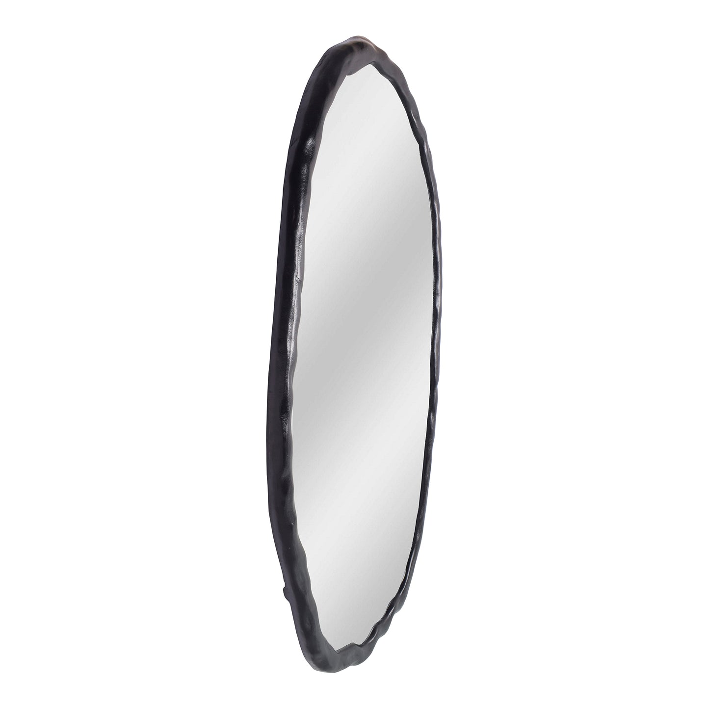 Foundry Oval Mirror Black by Moe's Home