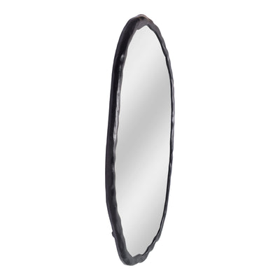 Foundry Oval Mirror Black by Moe's Home