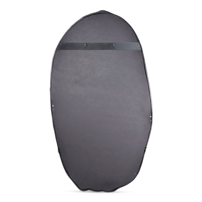 Foundry Oval Mirror Black