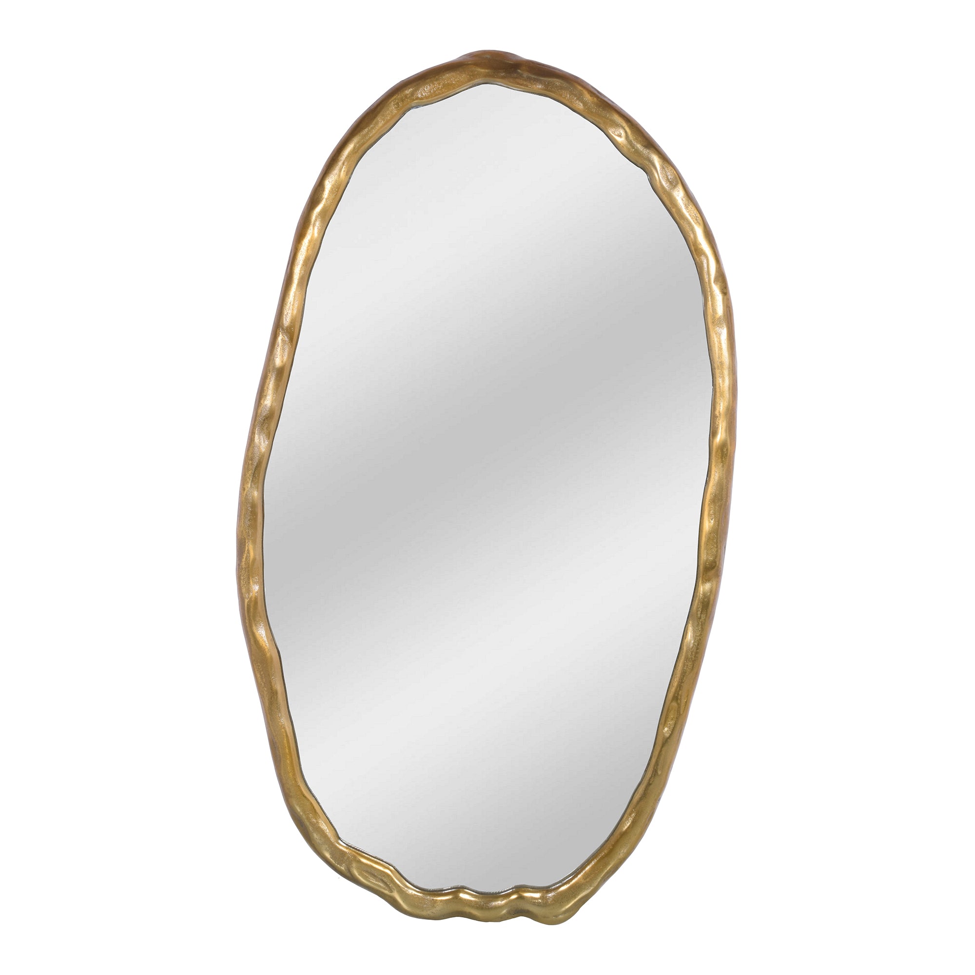 Foundry Oval Mirror Gold | Gold