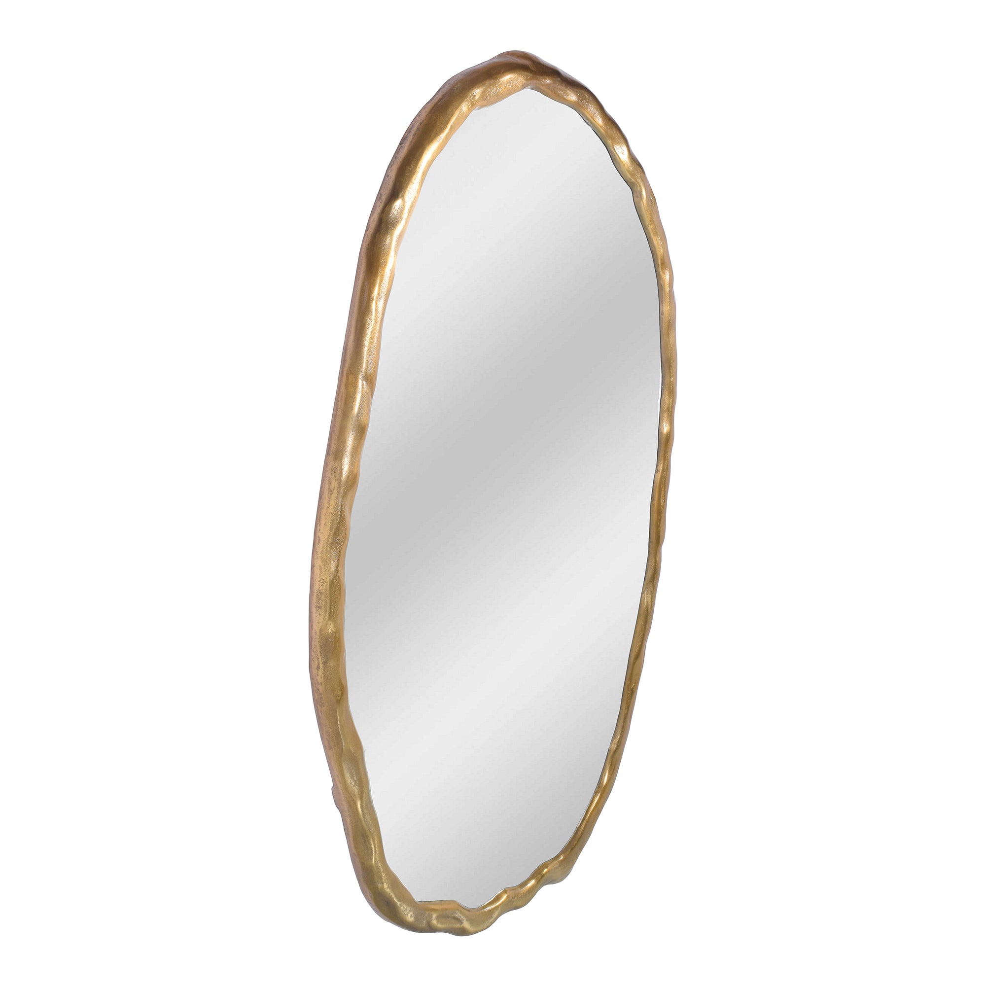 Foundry Oval Mirror Gold