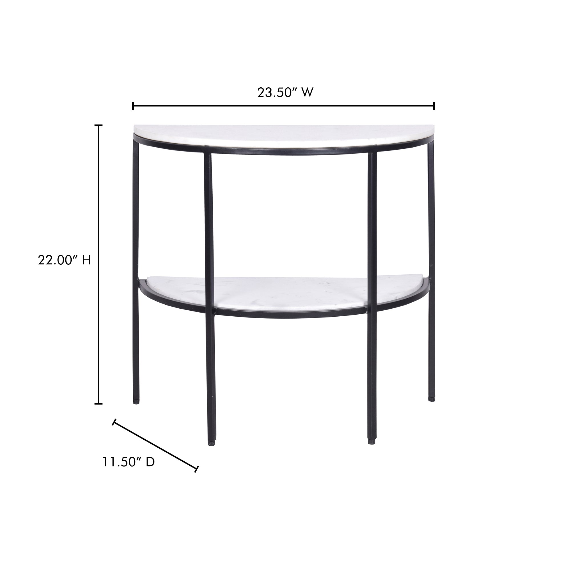 Lazlo Side Table White