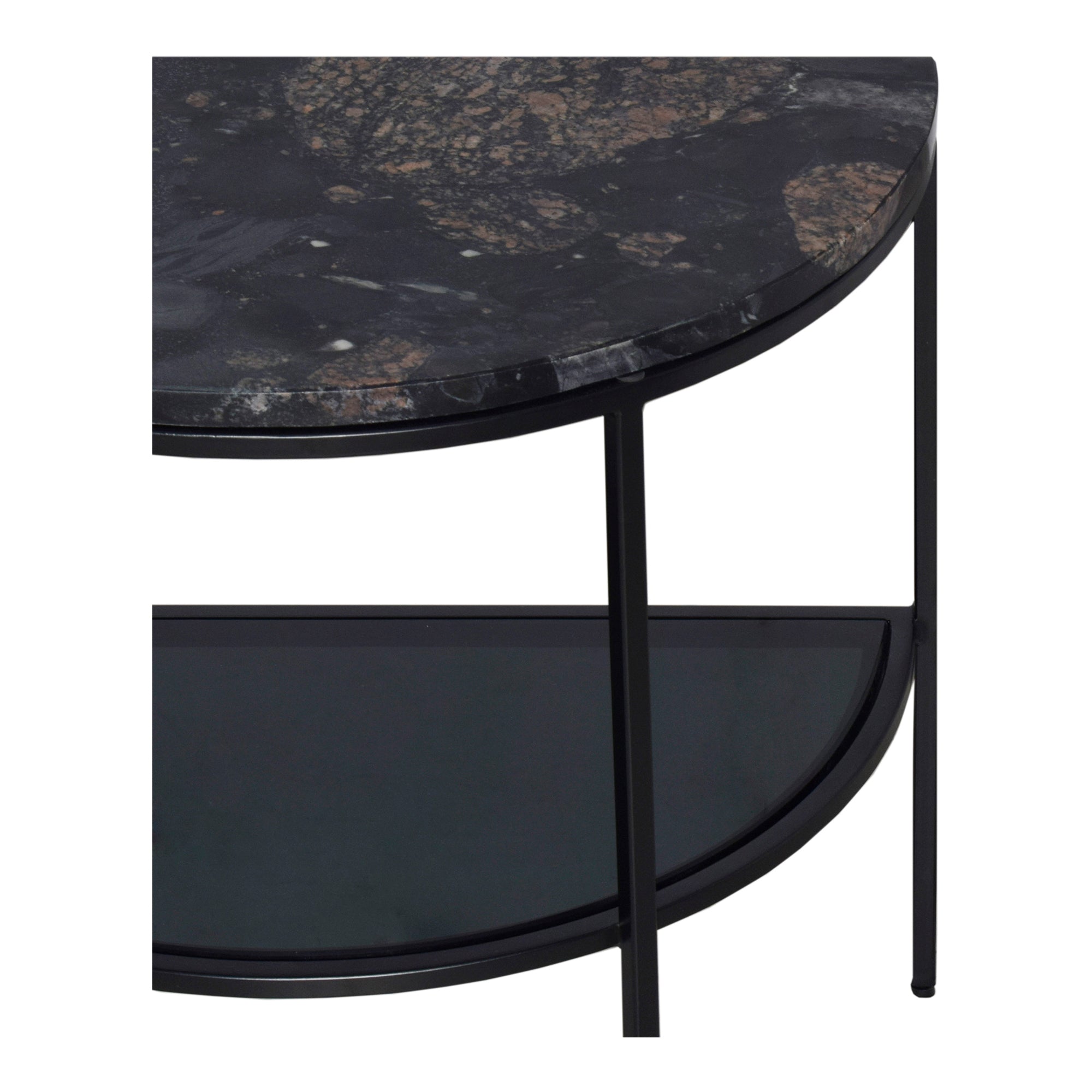 Aurora Side Table Black Marble
